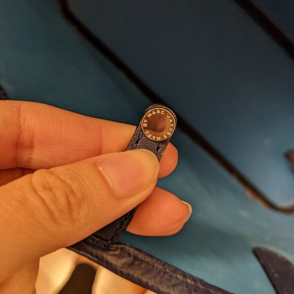 Marc by Marc Jacobs blue leather tote - Picture 6 of 8